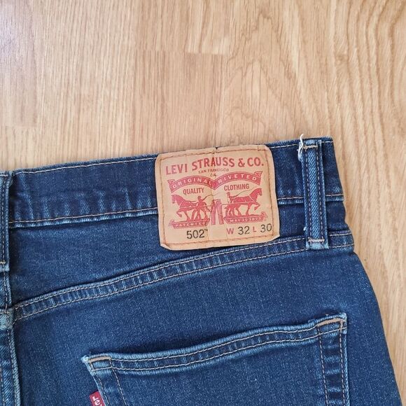 Levi's 502 Taper Fit Men's Jeans sz 32x27 - Picture 9 of 15